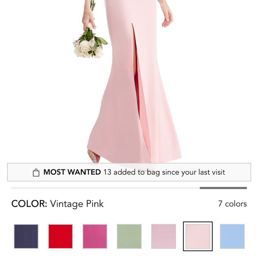 Dress the Population Pink Prom Gown Sweetheart Neckline - Picture 2 of 3